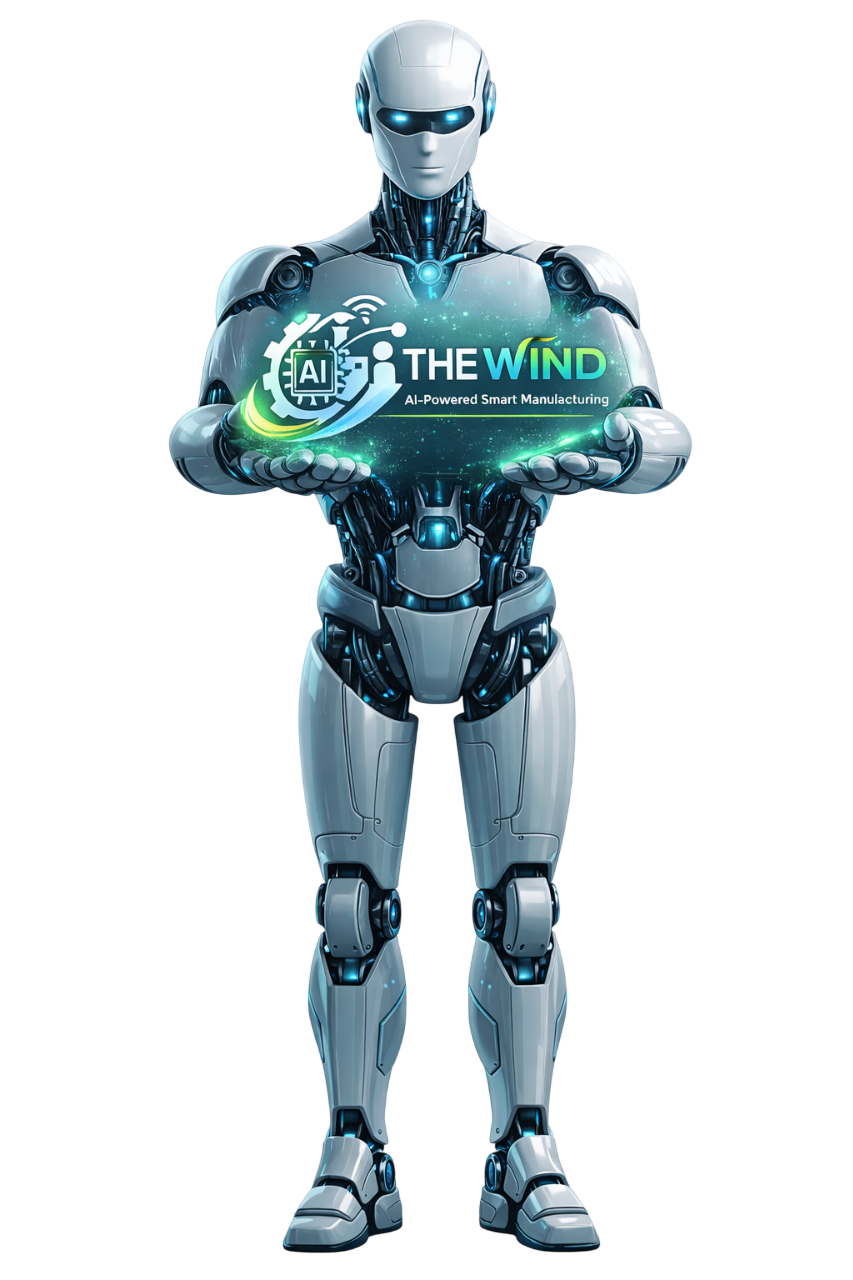 AI-Powered Smart Manufacturing - Robot and AI integration for The Wind ERP